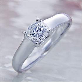 婚約指輪 エンゲージリング! 卸直営!ダイヤモンド 0.401ct UP Fカラー SI1 VERY-GOOD プラチナ(Pt900)鑑定書付き ラウンドブリリアント ソリティア 立て爪
