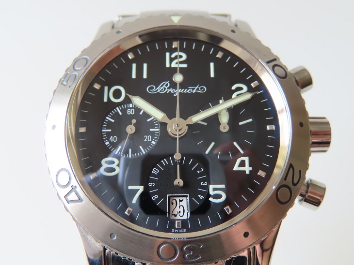 ブレゲ Breguet トランスアトランティック タイプXX 3820ST/H2/SW9 ブラック 自動巻き メンズ【中古】 【送料無料】
