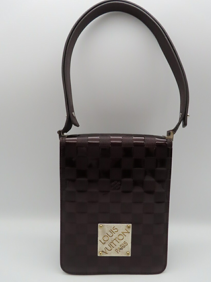 ルイヴィトン　ダミエ　クラブ　ヴェルニ　カーマイン（ワインレッド） ルイ・ヴィトン Louis Vuitton クラブ 2WAY エナメル ショルダー