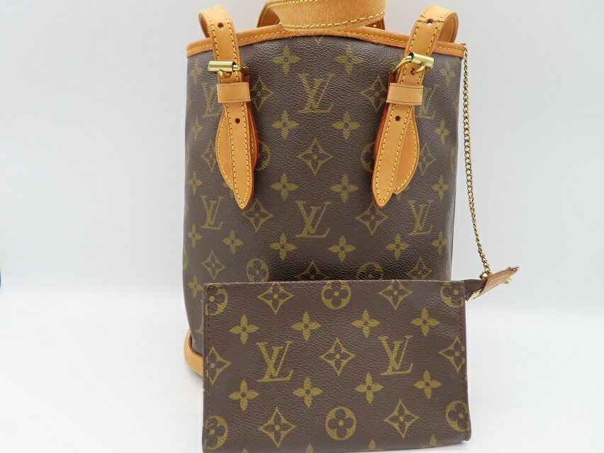楽天市場】ルイヴィトン Louis Vuitton モノグラム プチバケット
