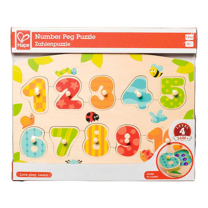 物品 Hape 数字のペグパズル www.medicare.co.th