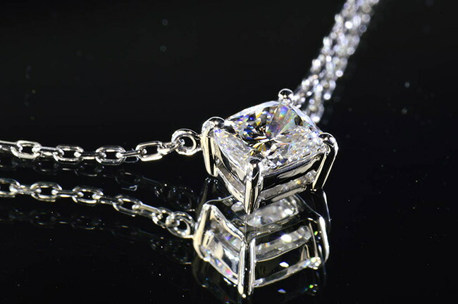 国内配送 クッションカットダイヤモンドネックレス0 5カラットdカラーvs1上品なさざ波の優しい輝き 一粒ダイヤモンドネックレス プラチナgia鑑定書つき 最新情報 Primetrade Pk