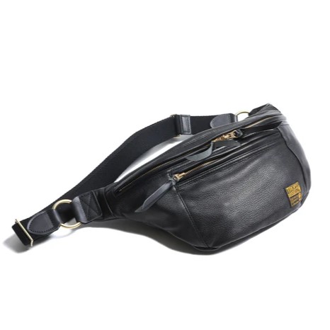 TROPHY CLOTHING トロフィークロージング Day Trip Steer Hide Bag 黒いこと