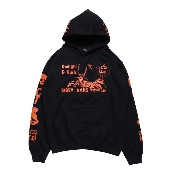 GARBAGE WAGON x TRADITION-CYCLES SISSY BAR PULLOVER HOODIE プルオーバーパーカー