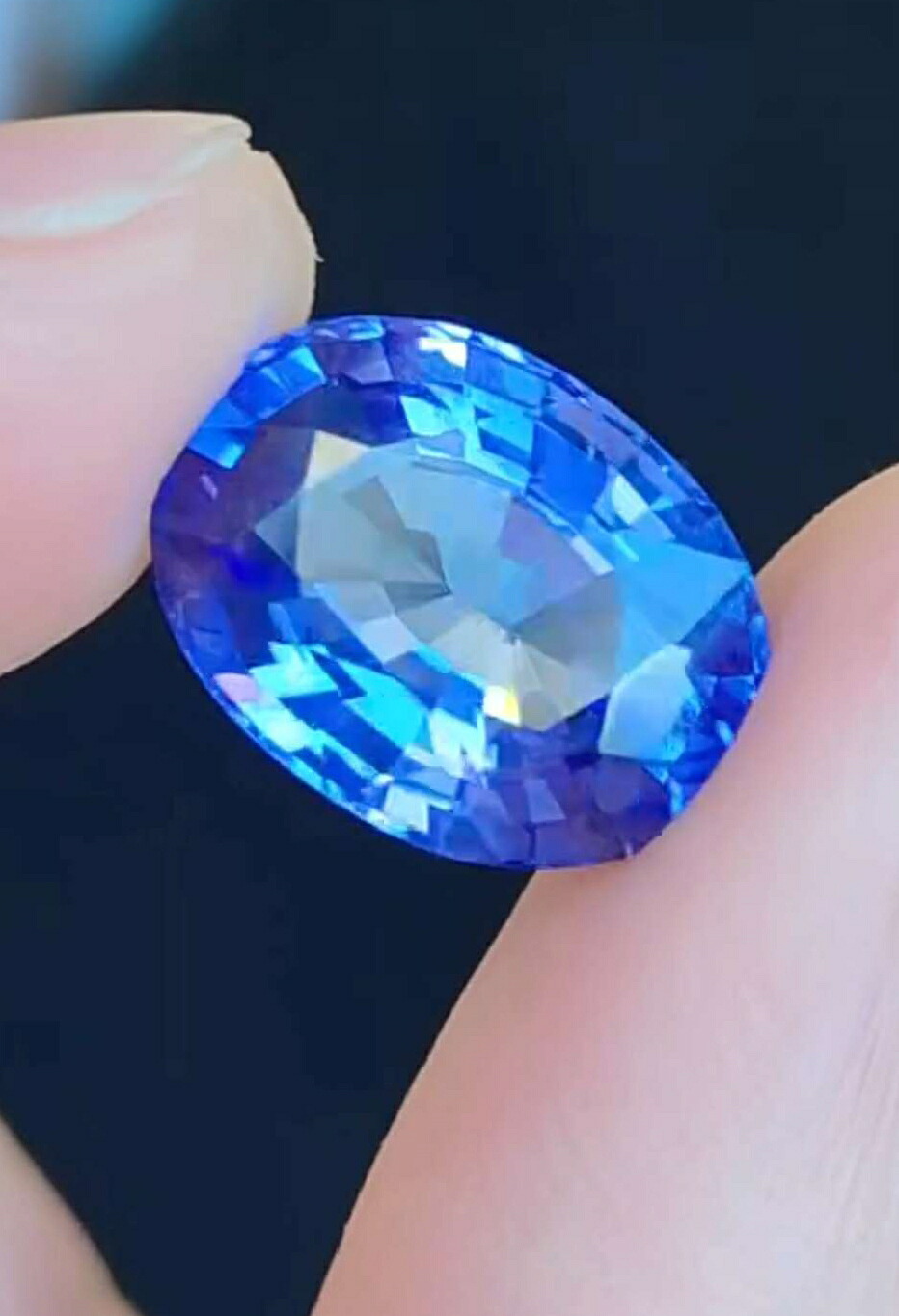 6.08ct 天然タンザナイト コーンフラワーブルー ルース