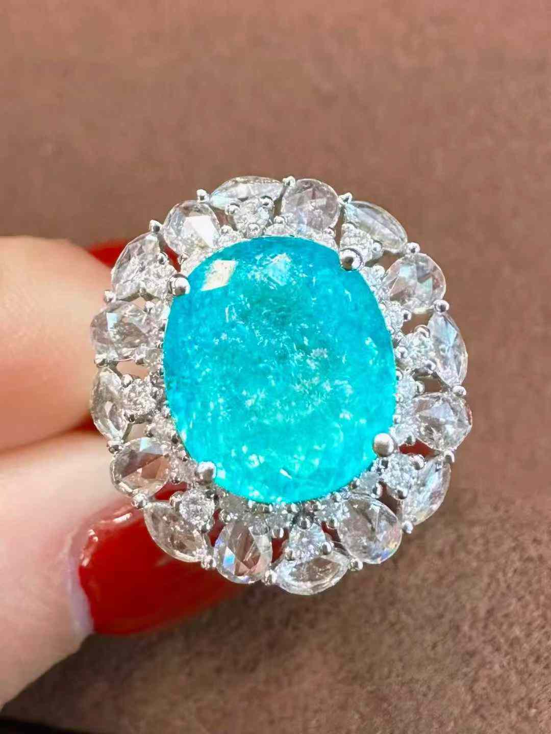 楽天市場】パパラチアカラースピネル1．73CT・ダイヤリング : 直