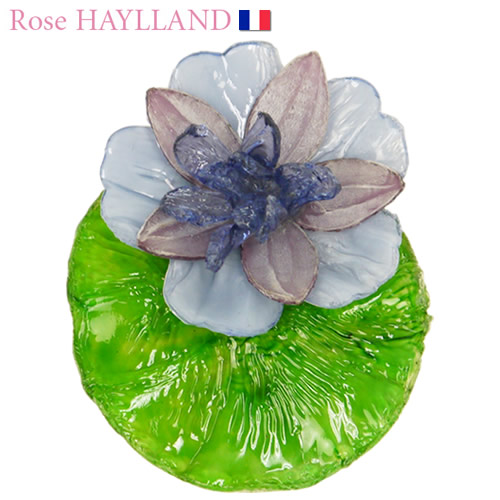 ブローチ 睡蓮モチーフ ナチュラルブローチ レディース かわいい おしゃれ ギフト 【ROSE HAYLLAND】ローズハイランド＜モネ＞