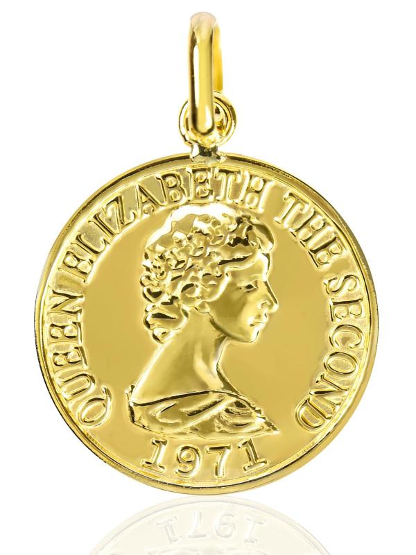 楽天市場】[Jewelico] 18K K18 コイン ネックレス トップ ペンダント