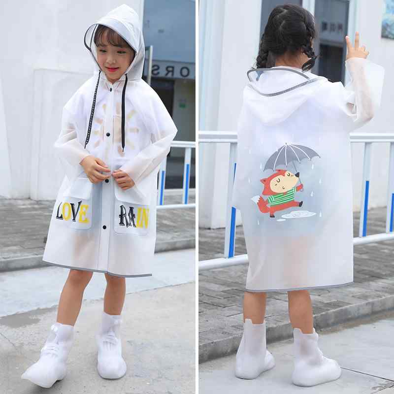 レインポンチョ キッズ 子供用 男の子 女の子 小学生向け かわいい キャラクター柄 ロング丈 通学 遠足 アウトドア 普段使い 防水 防雨 撥水 フード付き