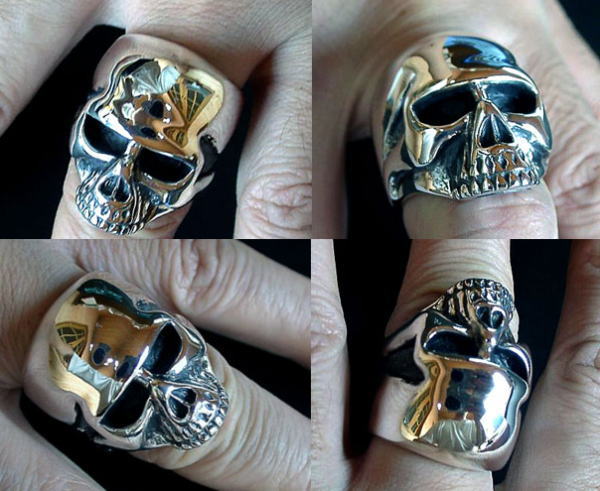 【楽天市場】 【スカルGシルバーリング】 Keith Skull Ring キースリング シルバーアクセサリーメンズアクセサリー レディース：シルバーアクセサリーDICE