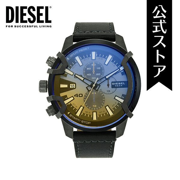 【DIESEL】 ブラック GRIFFED 腕時計 