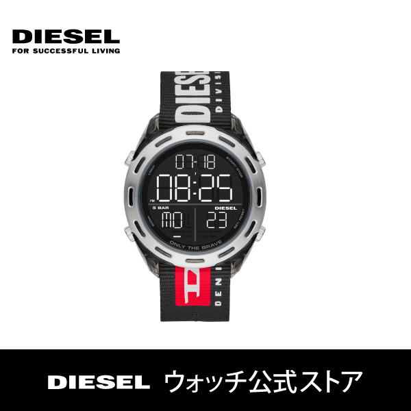 新品DIESEL CRUSHER デジタルブラック47.5mm DZ1914-connectedremag.com