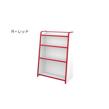 知育家具 EVAキッズシリーズ ほんだな 幅63cm GR-63H　R・レッド