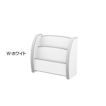 知育家具 EVAキッズシリーズ えほんたて スリムタイプ PS-50S W・ホワイト