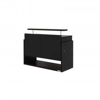 コレクションラック ワイド専用上置き ロータイプ 奥行29cm用 CR-T8329US　BK・ブラック