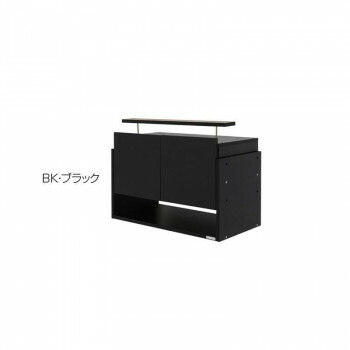 コレクションラック ワイド専用上置き ロータイプ 奥行39cm用 CR-T8339US　BK・ブラック