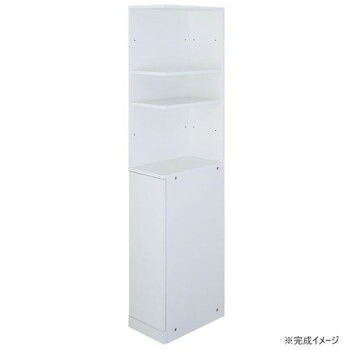 すき間にピタッと収まる 国産隙間収納ラック 幅25cmタイプ SSN-25W