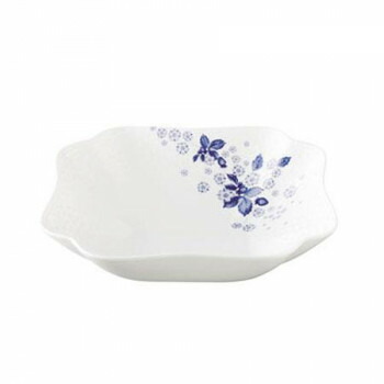 (B) Wedgwood　ウェッジウッド 　Sブルーム インディゴ スクエアボウル　5C109205020