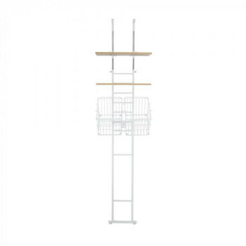 公式の ランドリーラック ホワイト 21年3月下旬入荷分予約受付中 Sym 301wh Typeホワイト 棚2枚 バスケット2個 予約商品 突っ張り式洗濯機ラック Www Dgb Gov Bf