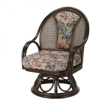 今枝商店　Romantic Rattan　籐ラウンドチェア　回転座椅子　ハイタイプ　　S523B