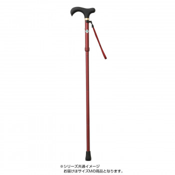 伸縮折りたたみ杖 とってもステッキ やわらかグリップ Mサイズ CH233171 F05・ワイン