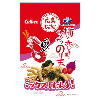 まるか食品　かっぱえびせん　梅しそのり天ミックス　28g(10×6) 1625276.jpg
