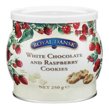 ロイヤルダンスク ホワイトチョコ&ラズベリークッキー 250g 12個セット 011061※2026年10月20日入荷分予約受付中|ノースウェブ