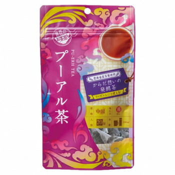 世界のお茶巡り　お徳用ティーバッグ　中国茶 プーアルティー (5g×20P)　12個セット 738