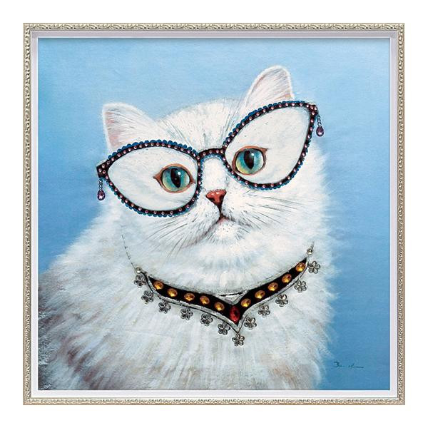 ユーパワー 油絵の具 えの具 工芸 「プレシャス 猫(M大きさ)」 OP-18025