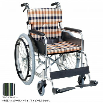 スタンダードモジュール 車いす Smk50 4243sn ストライプネイビー 背折れ 自走式 500円引きクーポン 自走式