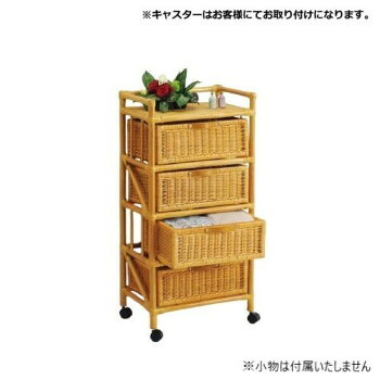 今枝商店　Romantic Rattan　籐ランドリー 4杯スリムタイプ　E47