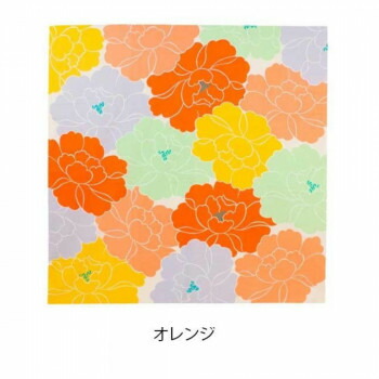 【楽天市場】山田繊維 風呂敷(ふろしき) 100 ひめむすび Adeline Klam 牡丹 PP袋入 オレンジ・20553-306：ノースウェブ
