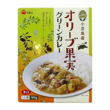 宝食品 小豆島産 オリーブ果実グリーンカレー 180g&times;30セット｜ノースウェブ 16,077円