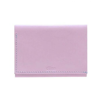 国産レザー デュン dunn 3wings wallet 手のひらサイズの三つ折財布 ライラック DTW04