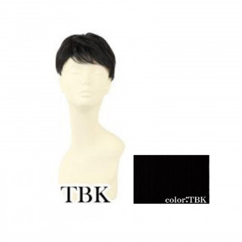 プリシラ  成人男性用5分ウィッグ レイヤーショート 耐熱 黒いこと GB-22-TBK