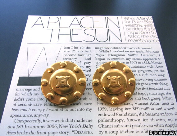 【CELINE】セリーヌ・ロハネヴィンテージイヤリングv441【DIGDELICA】Vintage UESD中古品 EARRING|DIGDELICA