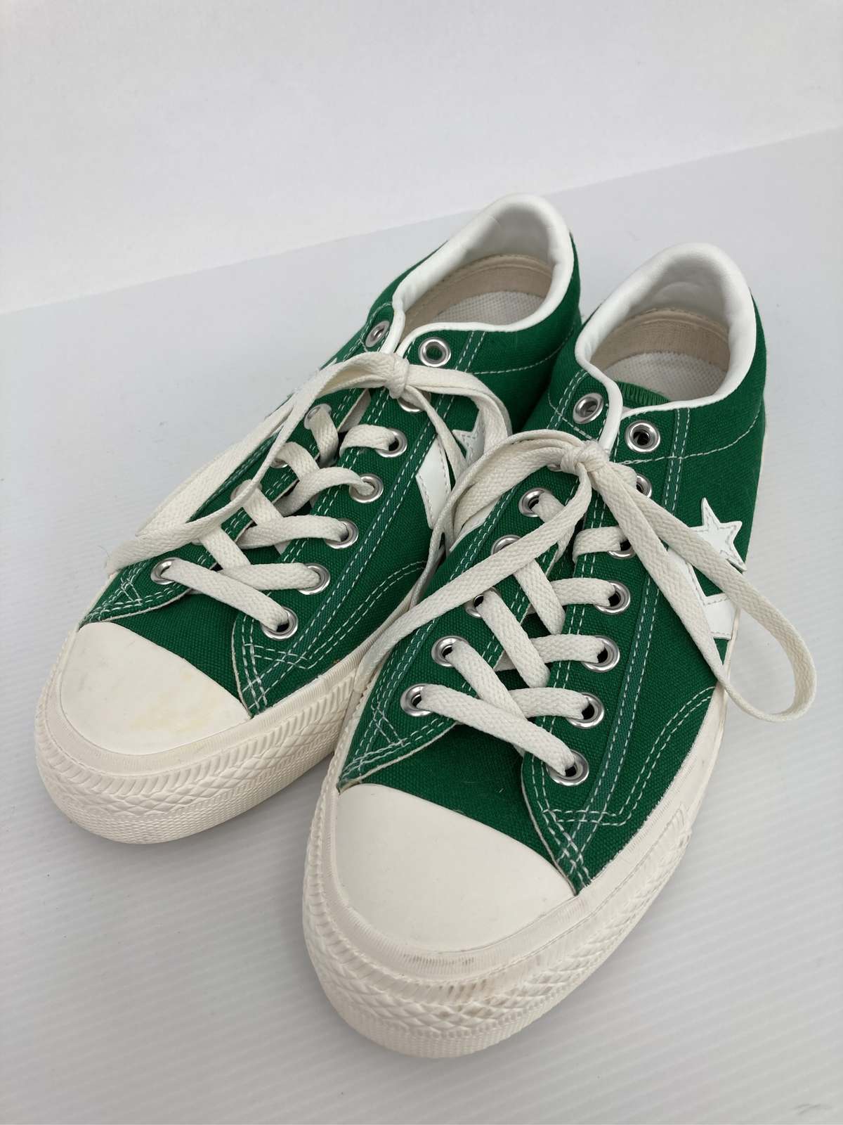 【中古】CONVERSE コンバース スニーカー JPN 25 緑であること メンズ レディース