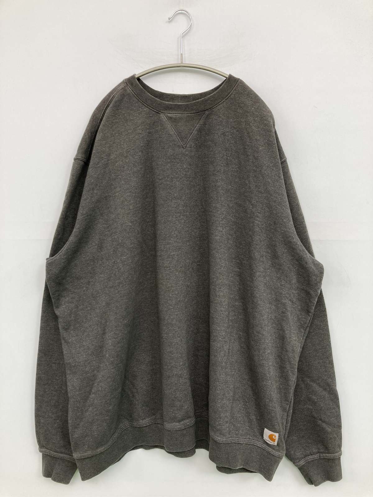 【中古】Carhartt 鉄道車両ハート型 汗水 2XL 薄墨色 メンズ