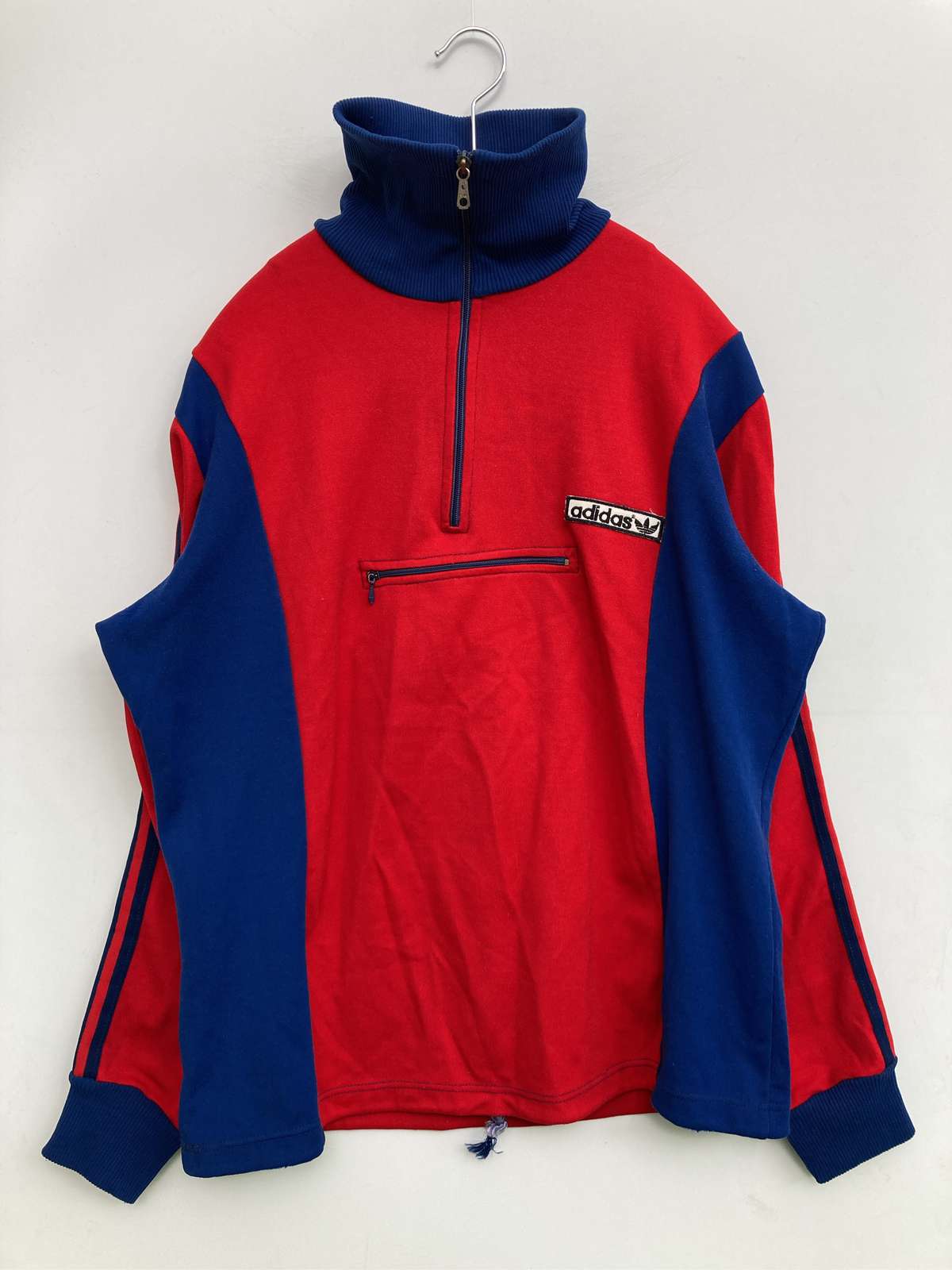 【中古】adidas アディダス スウェット 50 レッド メンズ レディース｜digdig 店