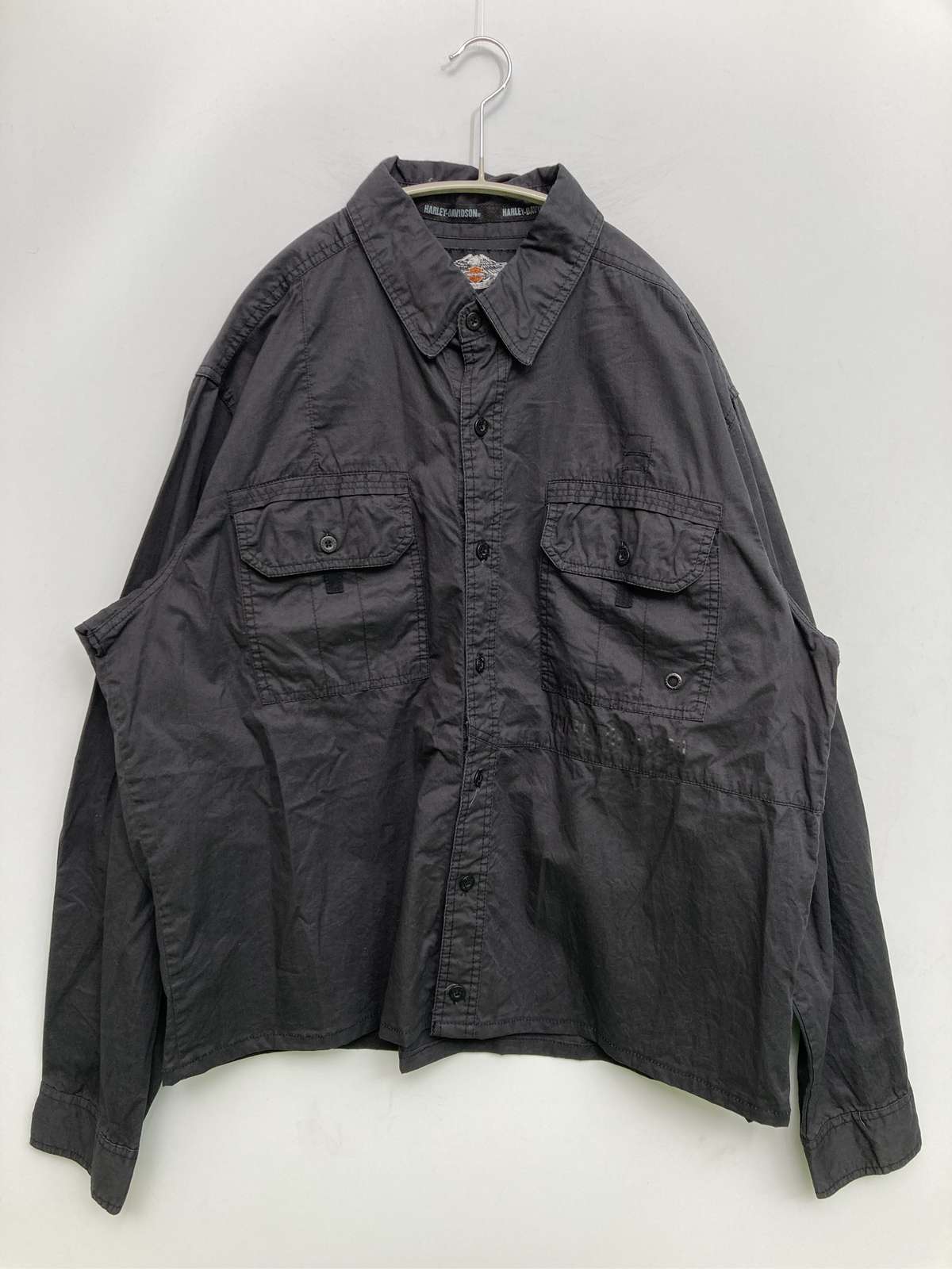 【中古】HARLEY-DAVIDSON ハーレーダビッドソン シャツ/ブラウス XL ブラック メンズ レディース|digdig 店