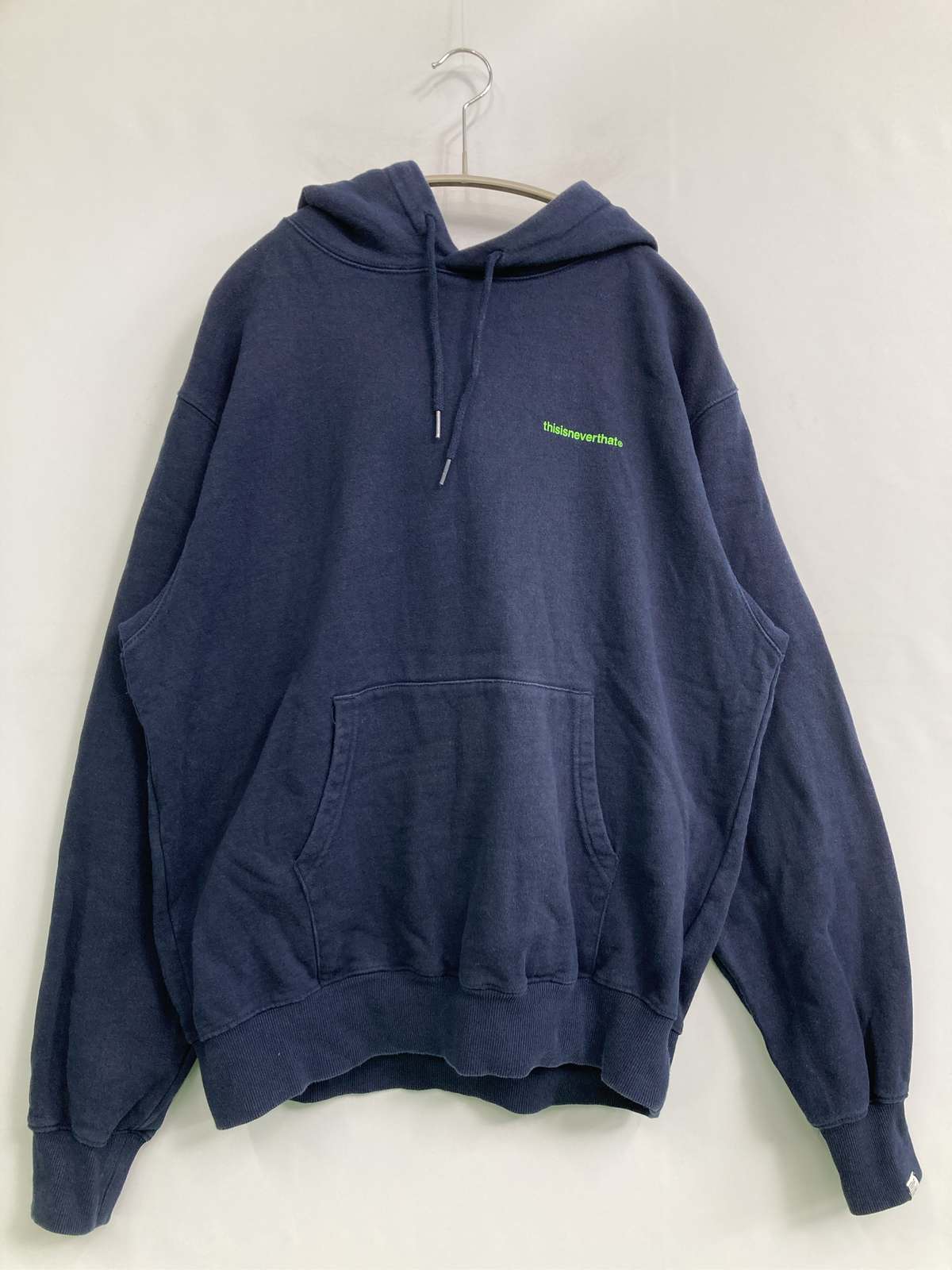 【中古】thisisneverthat ディスイズネバーザット パーカー S 米国海軍 綿織物 うしろ側刷り上げる ブランド名ロゴタイプ ティーシャツ 長袖 メンズ レディース