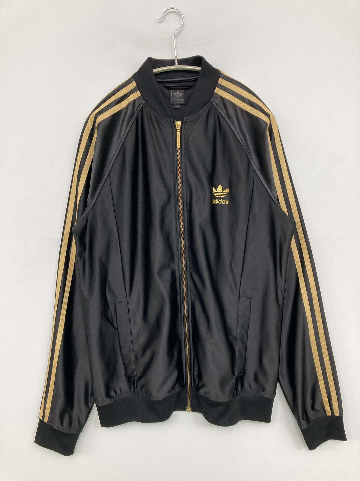 【中古】adidas アディダス ナイロン上衣 0 黒いこと メンズ