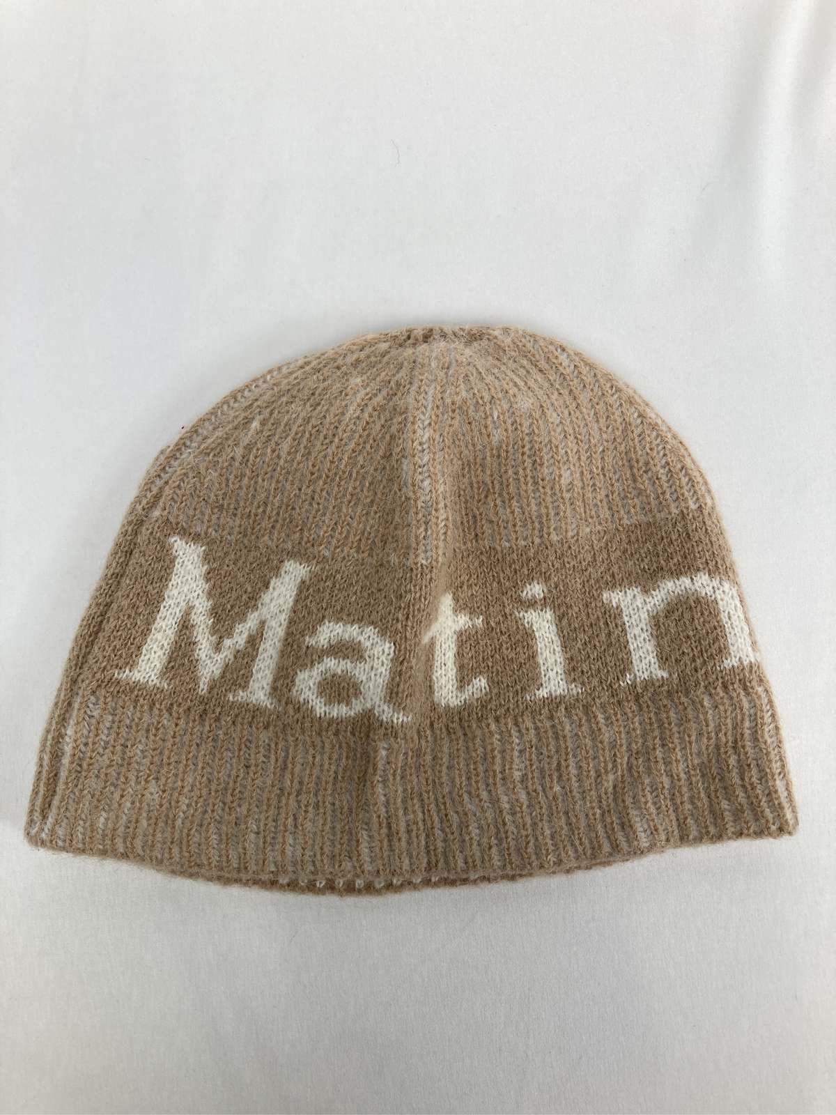 【中古】matin kim マーティンキム ニットキャップ/ビーニー ベージュ メンズ レディース｜digdig 店