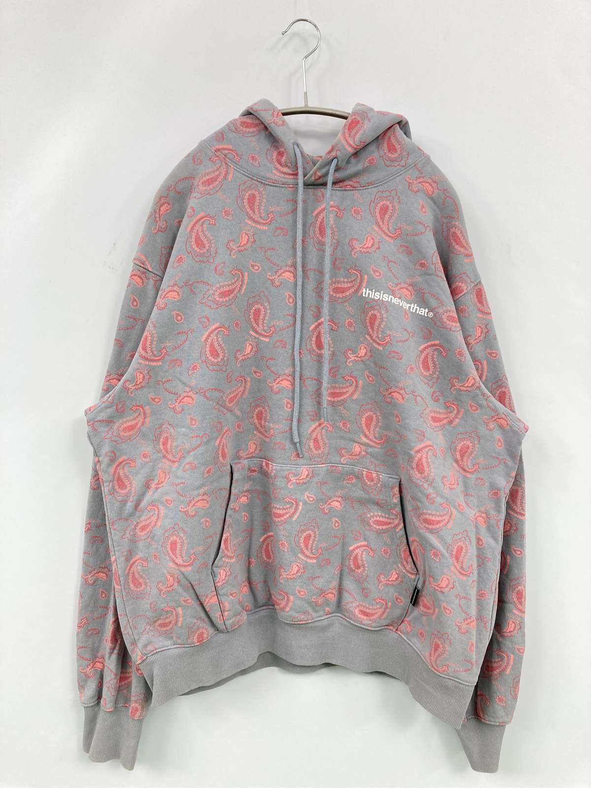 【中古】thisisneverthat ディスイズネバーザット パーカー L 薄墨色 メンズ レディース