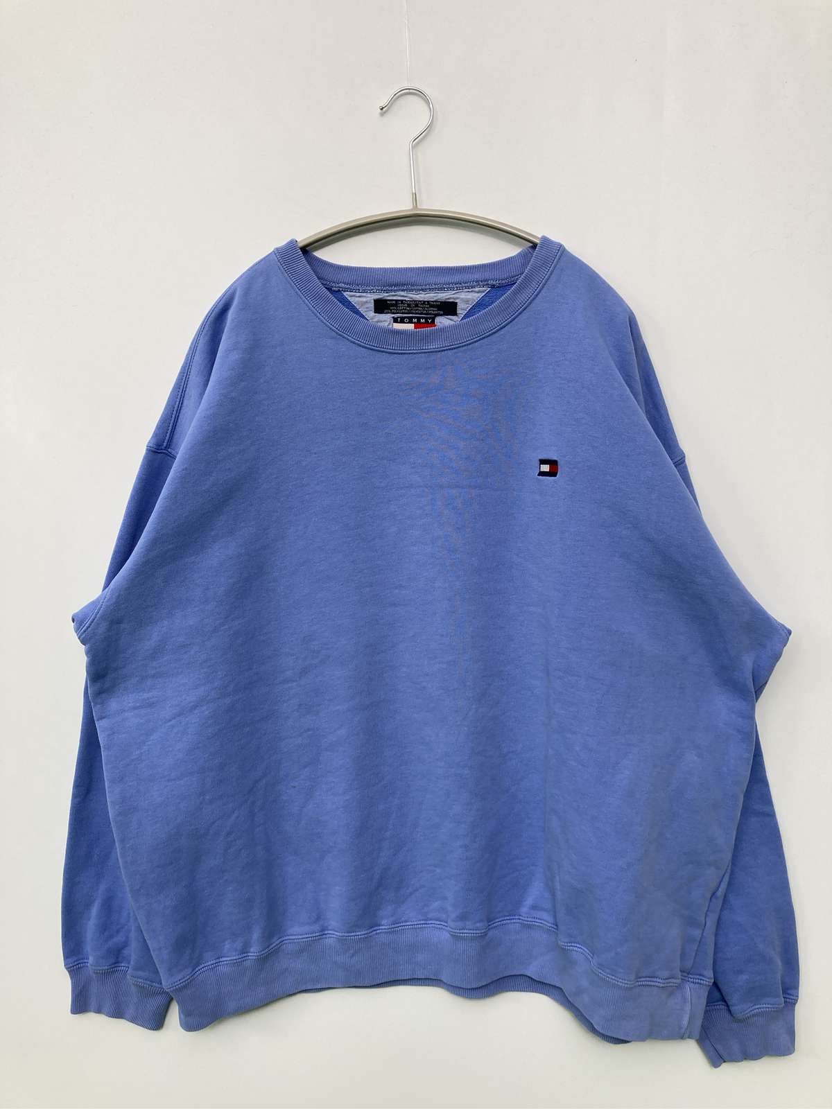 【中古】TOMMY HILFIGER トミーヒルフィガー 汗水 XL 青色 メンズ レディース
