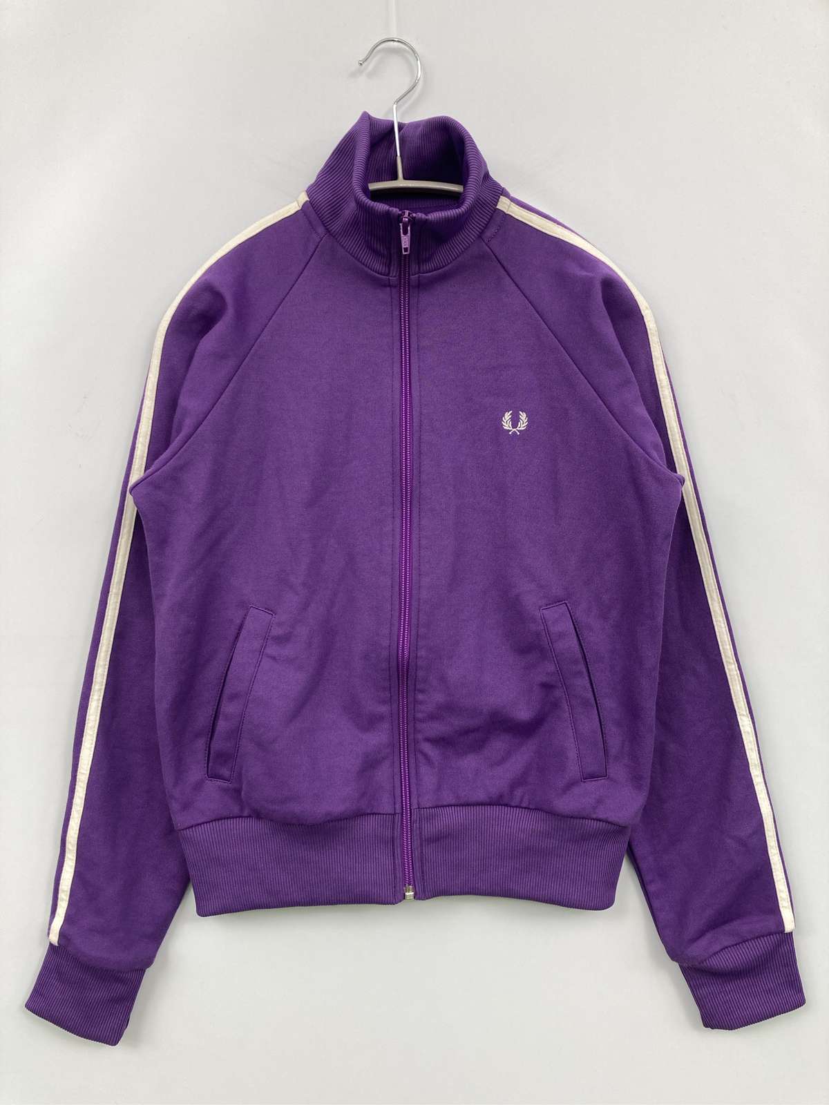 【中古】FRED PERRY フレッドペリー ジャージ/トラックジャケット USA 6 パープル レディース｜digdig 店