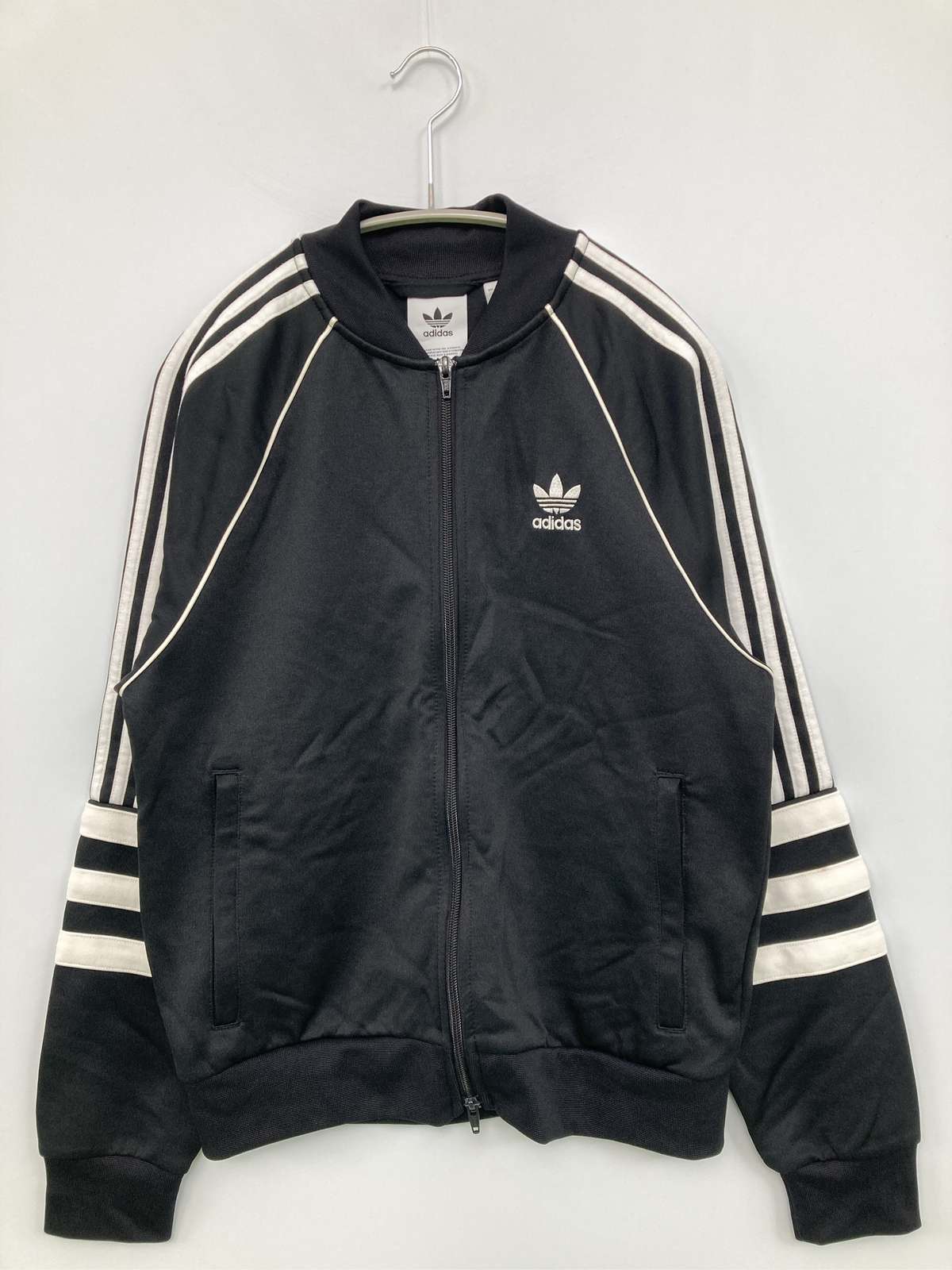 【中古】adidas アディダス ジャージ/トラックジャケット S ブラック メンズ レディース｜digdig 店