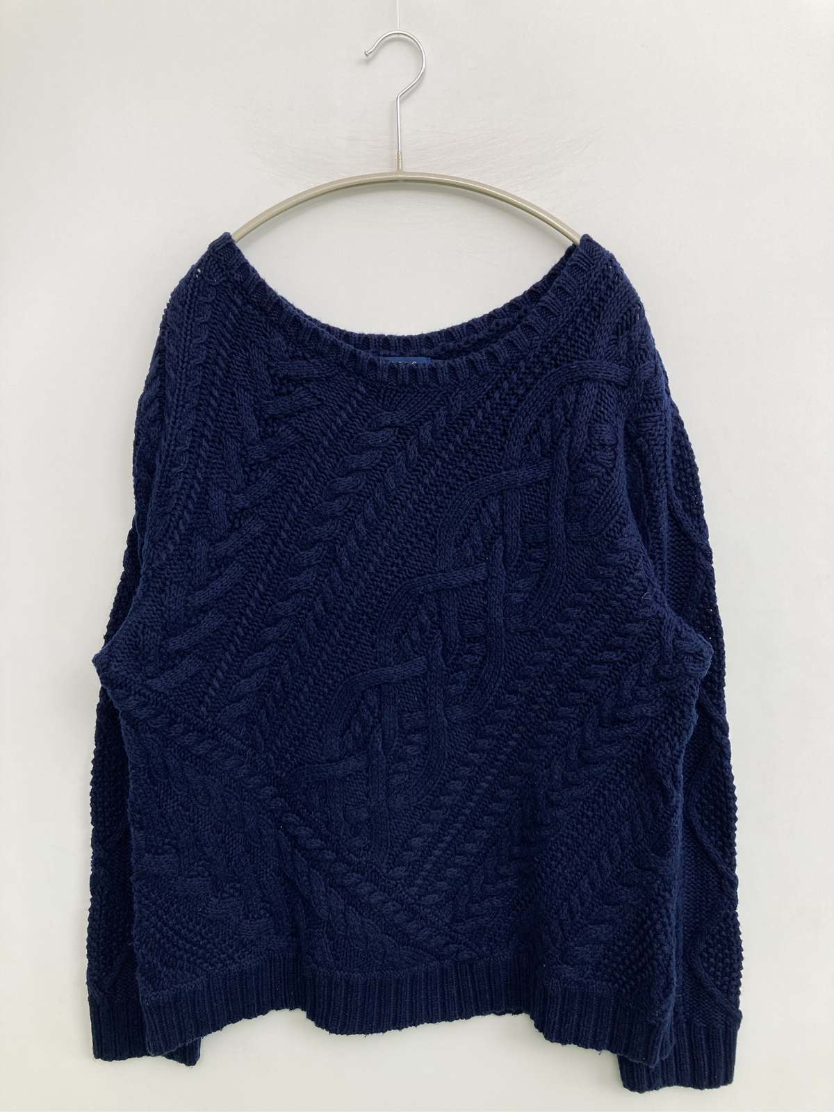 【中古】Polo Ralph Lauren ポロラルフローレン 編み物/スウェーター XL 米国海軍 レディース