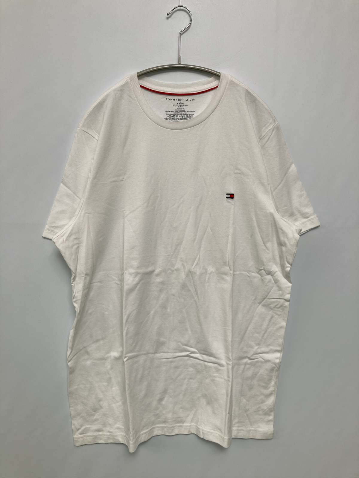 【中古】TOMMY HILFIGER トミーヒルフィガー Tシャツ/カットソー M ホワイト メンズ レディース｜digdig 店