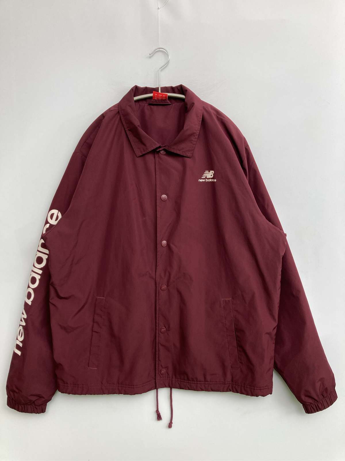 【中古】New Balance ニューバランス ナイロンジャケット X-LARGE レッド メンズ レディース｜digdig 店